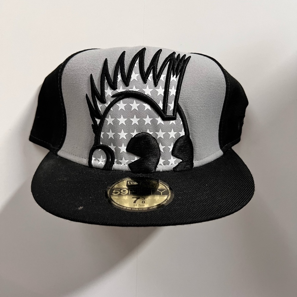Kidrobot Hat - Logo Face - Black and Grey